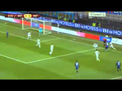Europa League: INTER-NEFTCHI BAKU 2-2 ALL GOALS & HIGHLIGHTS 06/12/12