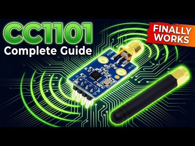 Vídeo relacionado con CC1101 Módulo inalámbrico RUIZHI 3 Piezas CC1101 433M Módulo transceptor Digital con Conector de Antena SMA 1.9-3.6V DC Compatible con Arduino
