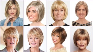 Pinterest impressive Short Bob haircut & hairstyles for women over 50+ 60+ 70+ years old ⚡