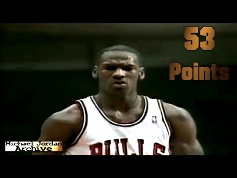 Michael Jordan 53 POINTS vs Portland Trail Blazers! 1987 (G.O.A.T)