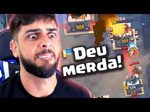 RAGE MINHA CAMERA CAIU NA LIVE DE CLASH ROYALE