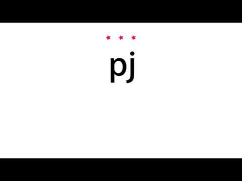 How to pronounce pj - Vocab Today