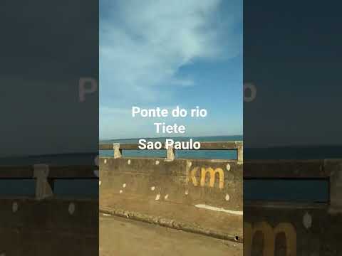 Ponte do rio Tiete em Pereira Barreto estado de São Paulo.