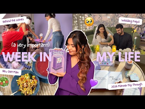 MY WEEKLY REPORT (but make it hectic)🤭💜 / 2026 Planner Launch, Bridal Shower, My Diet & More!