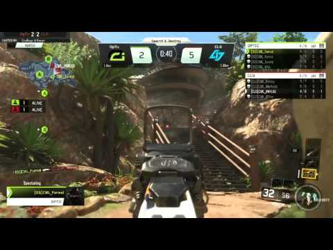 OpTic Formal INSANE 1V3 Clutch VS CLG - Call Of Duty World League Black Ops 3