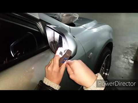 Mazda 6. Снятие зеркального элемента и замена накладок зеркала , кожух зеркала.