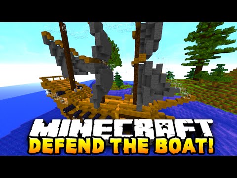EPIC Minecraft Boat Defense PVP ft. PrestonPlayz