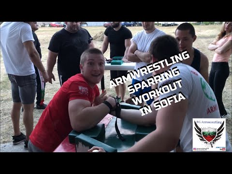 Armwrestling Sparring Workout in Sofia w. Hristo Delidjakov, Asparuh Totev, Ivan Novoselski 18.6.19