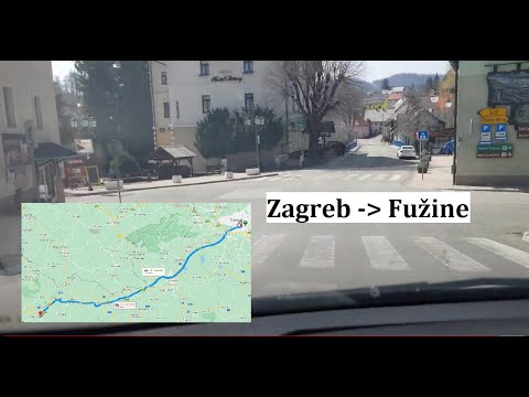 ❤️🏎️🚗 From Zagreb - Fužne - accelerated recording of the ride - Hyperlapse
