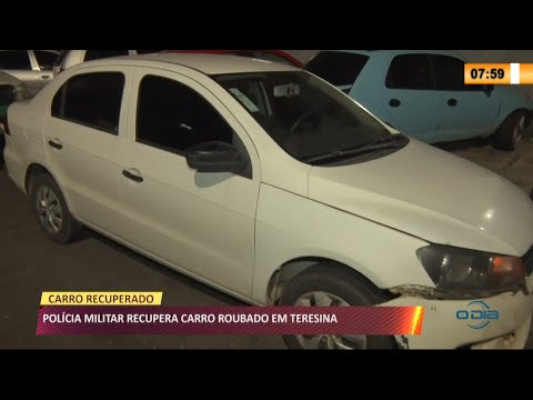 Carro é recuperado no Dirceu durante operação da Polícia 09 04 2021