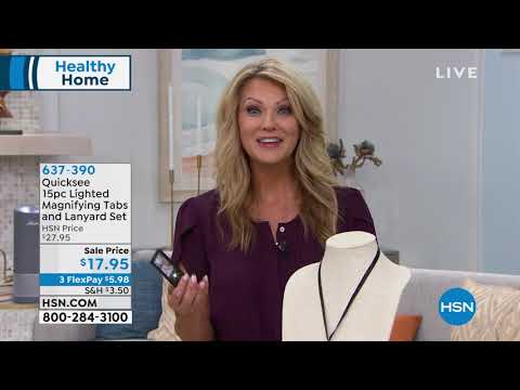 Quicksee 15piece Lighted Magnifying Tabs and Lanyard Set