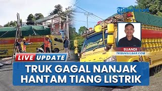 Detik-detik Truk Pengangkut Kopra Mundur Tak Kuat Nanjak: Tabrak Marka, Pagar Sekolah di Mamuju