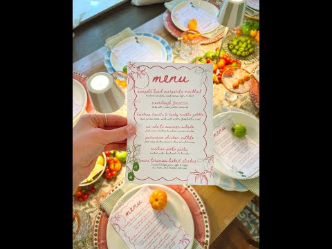 Part 2 I Tomato-Themed Dinner Party #summerrecipes