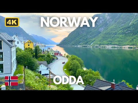 Exploring Odda 📍 Norway Stunning Landscape ⛰️ Charming Nature 👣 Walking 4K