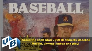 Crack The Seal! Atari 7800 RealSports Baseball - Unwrap, Unbox and Play