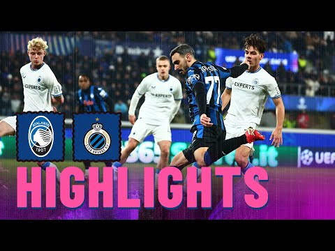 Highlights Atalanta-Club Brugge 1-3 | Ritorno playoff UCL 2024/25