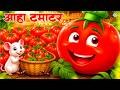 Aaha Tamatar Bade Majedar आहा टमाटर Popular Hindi Rhymes For Children Rainbowrhymes