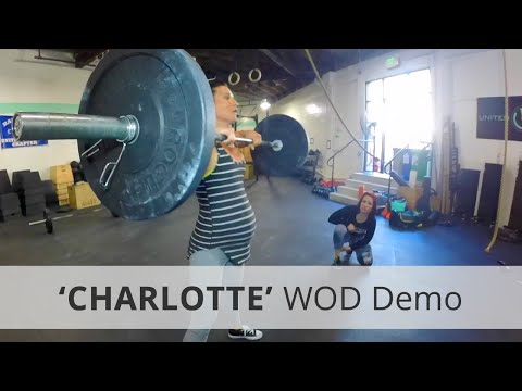"CHARLOTTE" CrossFit WOD (Pregnant) [Highlights]