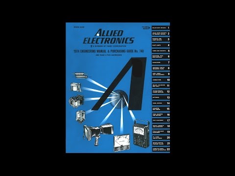 1974 Allied Electronics - Engineering Manual & Purchasing Guide Catalog #740