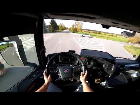 POV Driving Scania Next Generation R450 - Český Krumlov