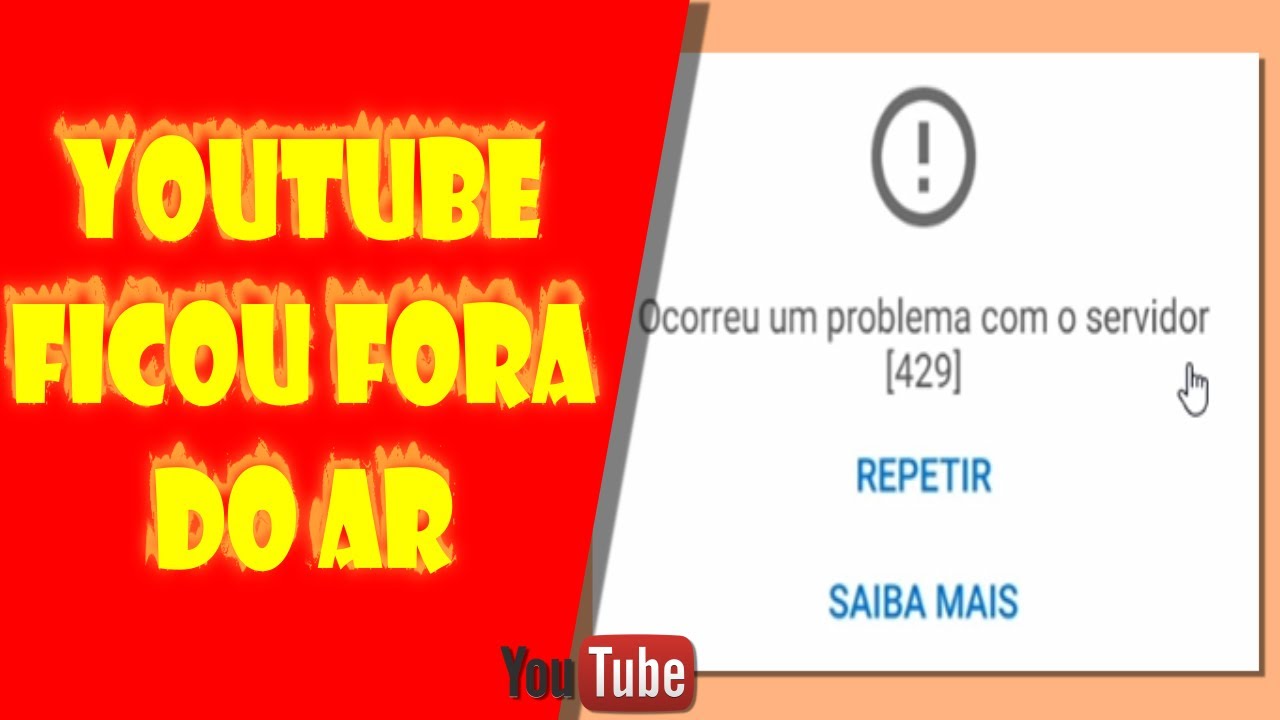INFORMAÇÃO: "YouTube FICOU FORA DO AR por 20 minutos"