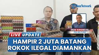 Polres Belitung Gempur Rokok Ilegal, Amankan Hampir 2 Juta Batang: Potensi Kerugian Rp1,4 Miliar
