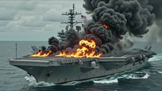米海軍機動大作戦 始動 衝撃のAI生成動画 CV 63キティホーク被弾シーン