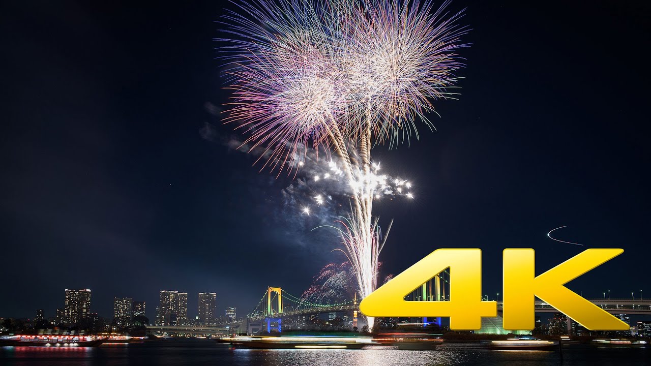 Tokyo Odaiba Rainbow Fireworks