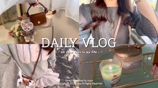 vlog┊社会人の日常詰め込み6日間☃️シルバニア,福岡ランチ,ジェラピケ,Francfranc,etc...コードカバー作りでお部屋をプチアップデート🛋️愛犬と癒される日々🐶✨