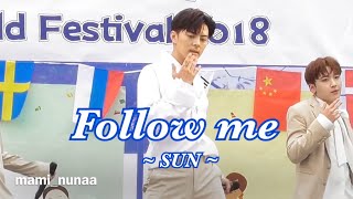 18.09.23 MAP6 《Follow me 》SUN(썬)CAM @神戸ワールドフェスティバル2018