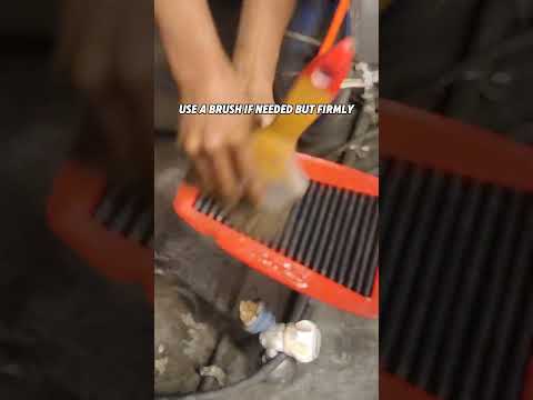How to clean BMC air filter with K&N cleaning kit#music #automobile #k&n  #yamaha #bmc #r15v3