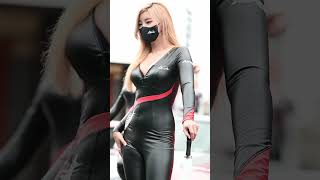 2022Lowxxx 스트림컴퍼니 레이싱모델 김쇼니 shownee kim so yeon kim  타이트 캣우먼 스타일 전신타이즈  경기복 룩북 준피티드
