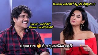 Sonal Chauhan Rapid Fire with Nagarjuna | Ghost Movie Interview | Tolly Films