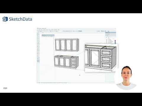 Face Frame cabinets using the SketchData extension for SketchUp