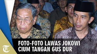 Viral Foto-foto Lawas Jokowi Cium Tangan Gus Dur saat Masih Jadi Walikota Solo