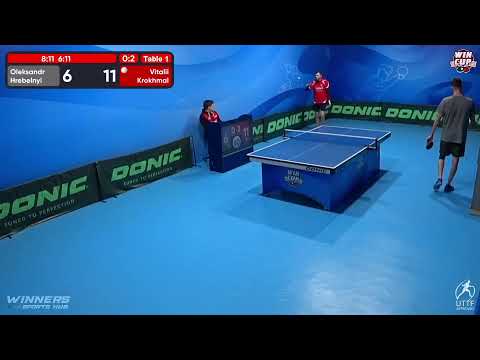 11:30 Oleksandr Hrebelnyi 0-3 Vitalii Krokhmal West 1 WIN CUP 03.12.2022 | TABLE TENNIS WINCUP