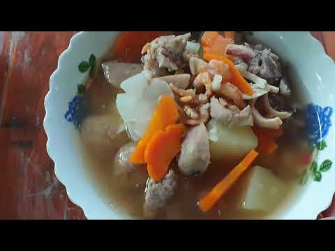 How to make [Papaya Soup with Pork] របៀបធ្វើ ស្ងោរស៊ុបល្ហុងឆ្អឹងជំនីជ្រូក By KSN Cooking 2022
