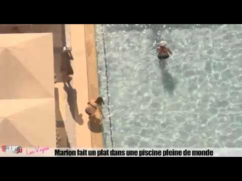 C'CAUET nrj - Marion fait un plat dans une piscine