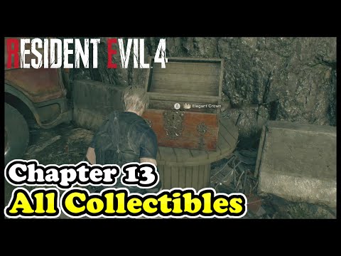 RE4 Remake Chapter 13 All Collectibles (Treasures - Castellans - Weapons)