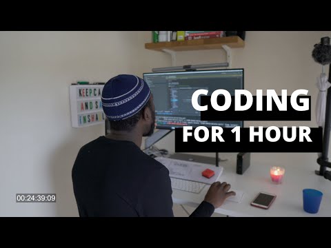 coding for 1 hour timelapse | day in the life of a software engineer