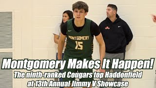 Montgomery 60 Haddonfield 36 | HS Boys Basketball | Mike Simborski 17 Points!