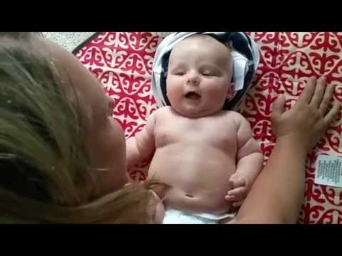 Jude Playing with Mommy - 4 months old - Baby smiles are the best!