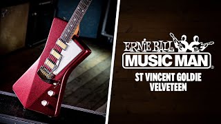 Video thumbnail for Peach Picks | Music Man St Vincent 'Goldie' Velveteen Ebony by Peach Guitars