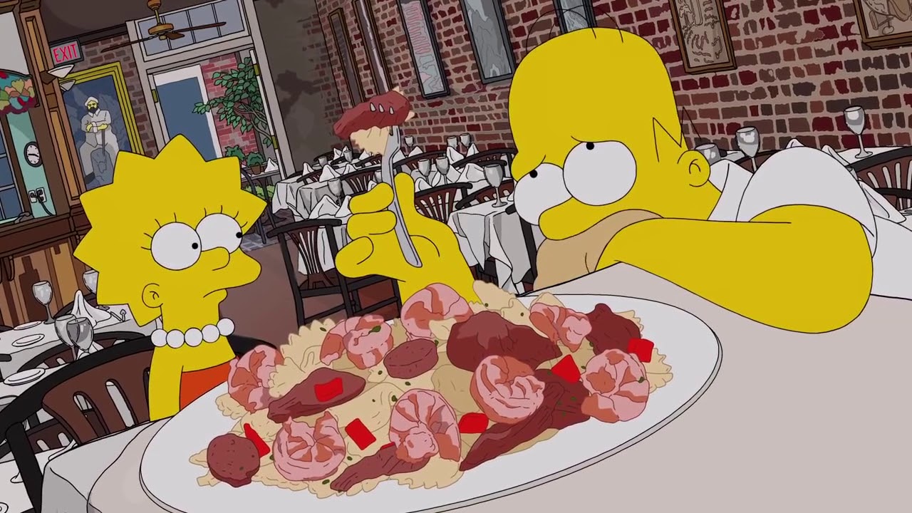 Homer Eats His Way Through New Orleans  Season 29 Ep  17  THE SIMPSONS