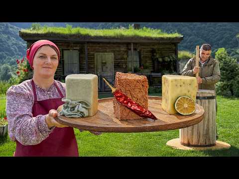 Amazing Homemade Butter with Unique Traditional Flavors! Countryside Cooking