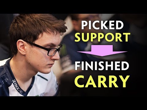 Miracle OUTFARMS enemy carry even playing support — MOST DMG in team