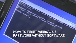 Windows 7 Forgotten Password / Password Reset - Without CDs or Software