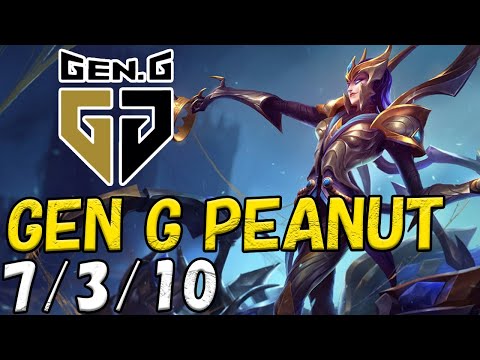 Gen.G Peanut エリス(Elise) VS カミール(Camille) JG patch 12.22 KR RANK