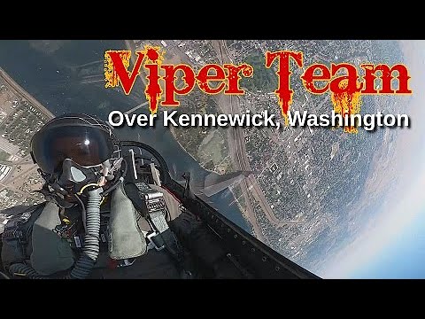 F-16 Viper Team Demo - Columbia River, Kennewick
