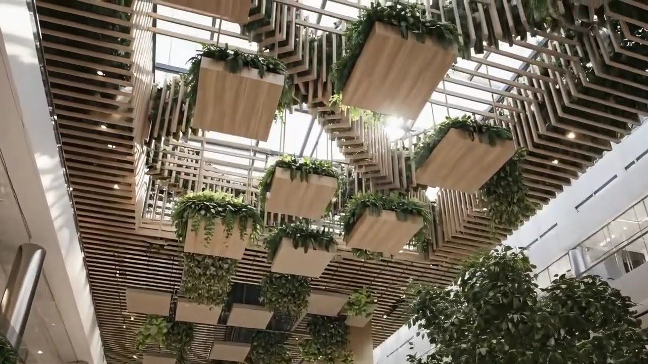 Acoustic Greenery Integrated Ceilings | CSI Creative